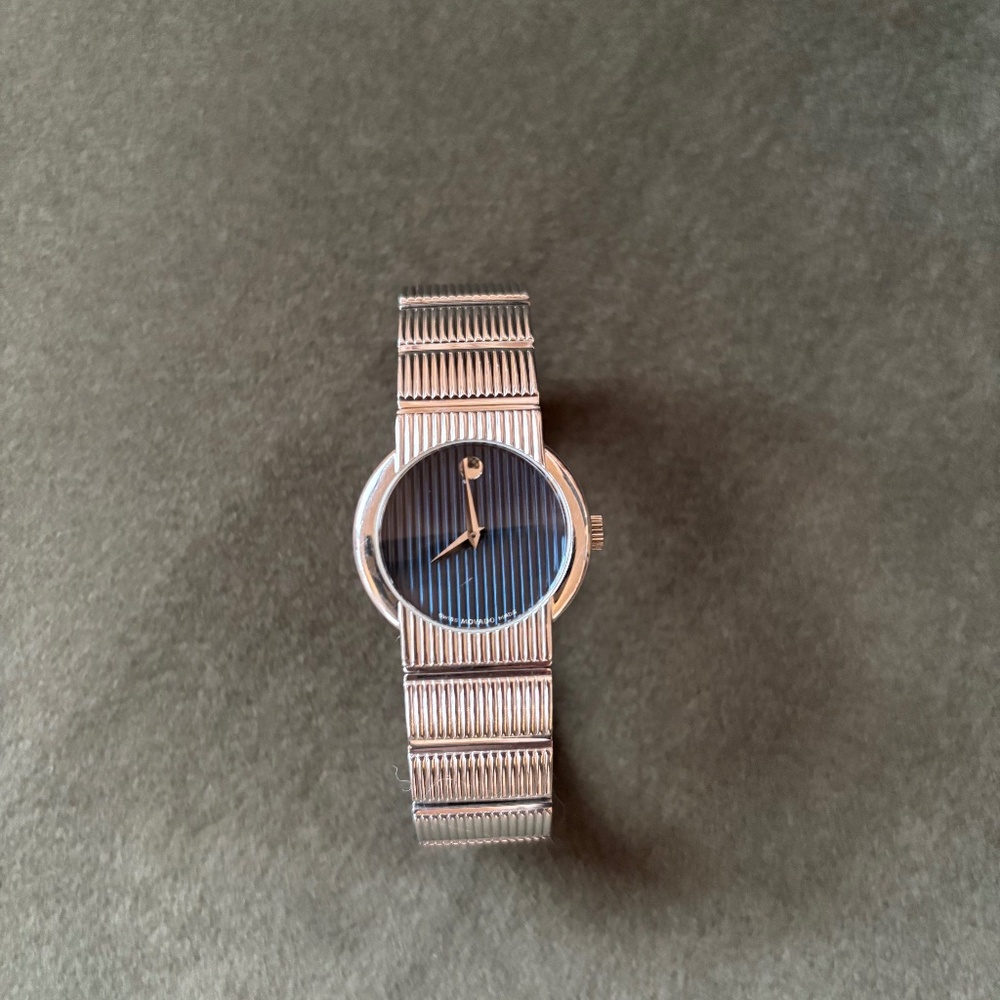 Movado Museum Concerto Quarts SS Blue Dial Women's Watch